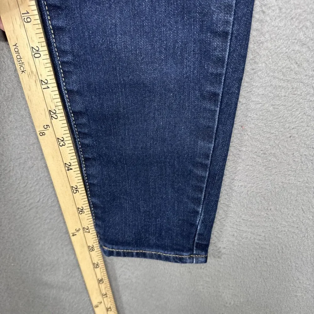 Athleta Sculptek Jeans Womens Size 2 Blue Stretch Preppy School‎ Dark Wash Denim